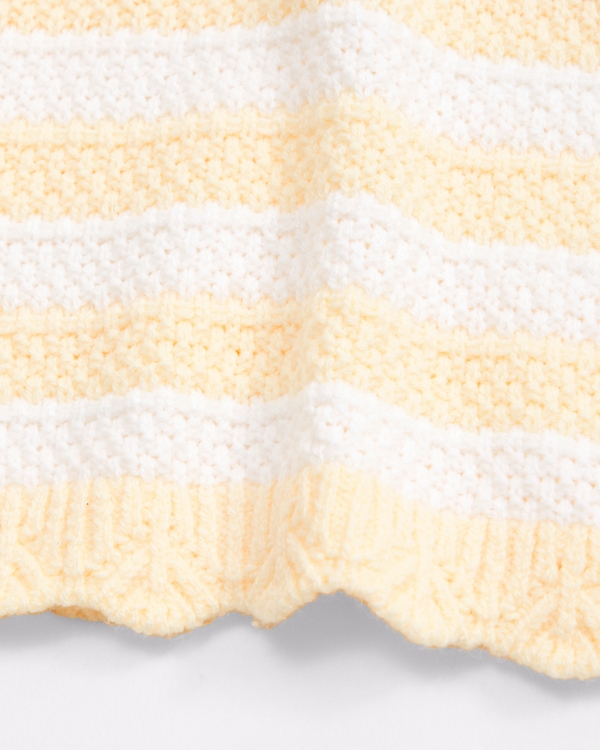 sweater shorts, Yellow Stripe view 2