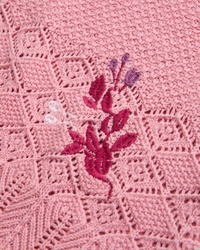 cropped embroidered sweater vest