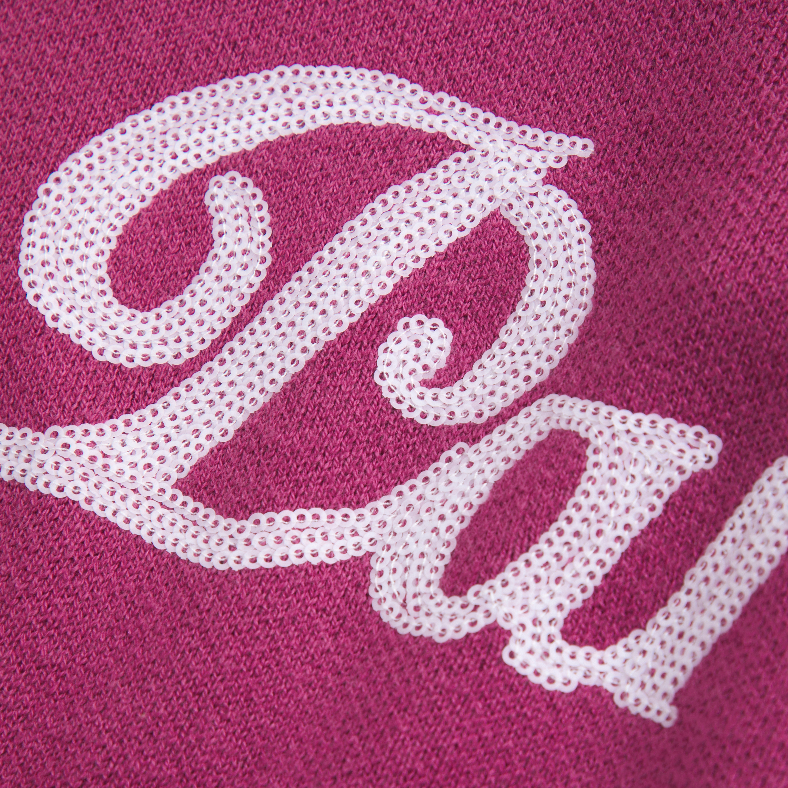 Abercrombie & Fitch Graphic Crew Sweater In Burgundy