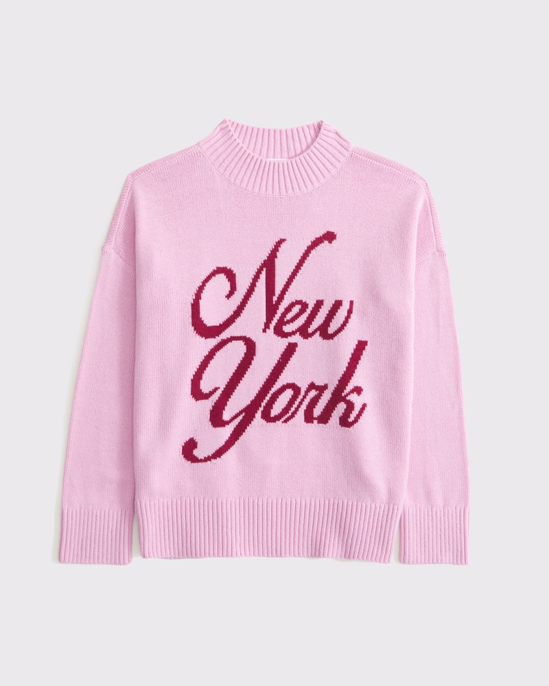 Oversized graphic sweater clearance