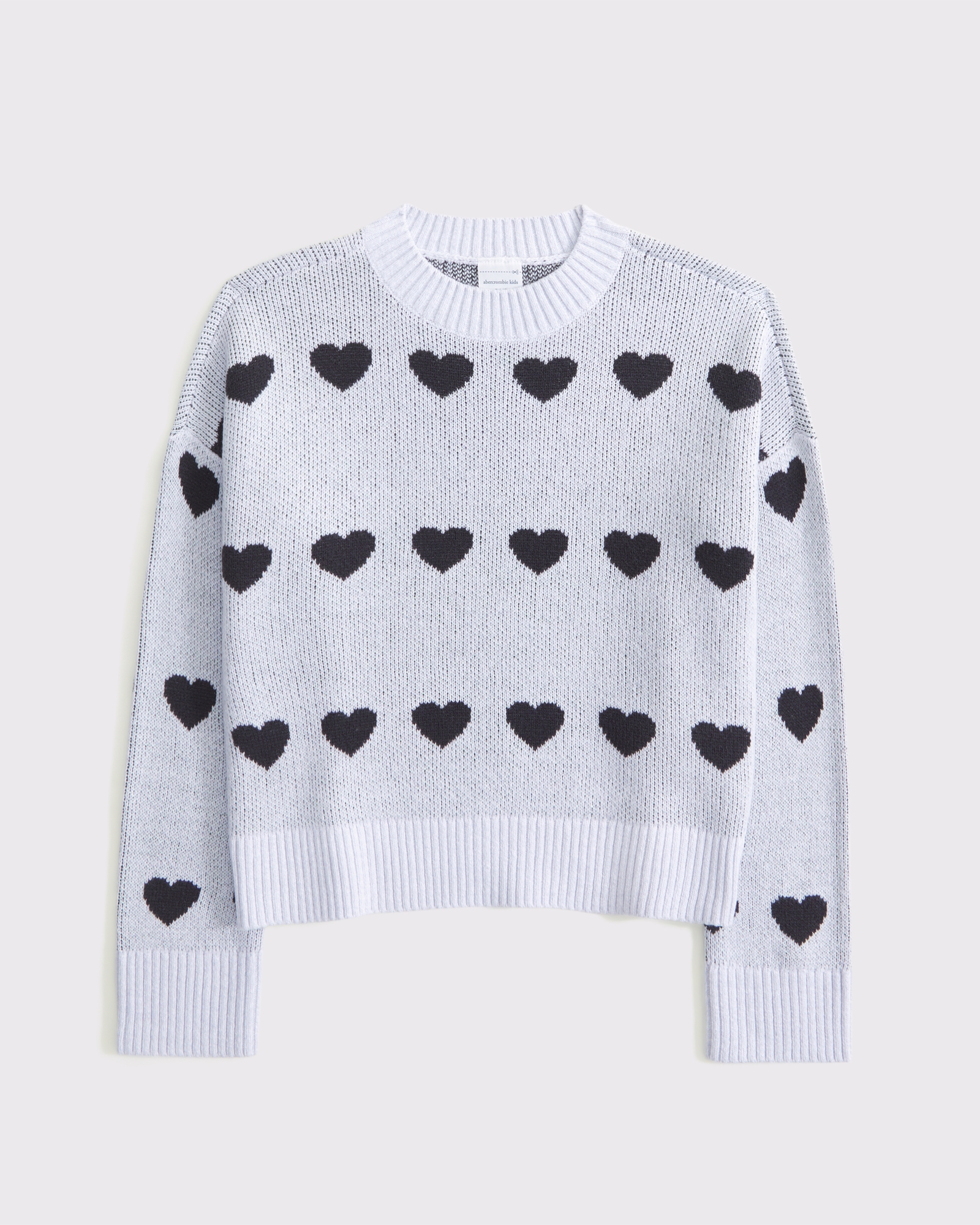 pattern crew sweater