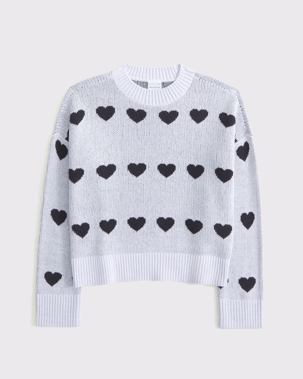 pattern crew sweater, Gray Pattern view 1