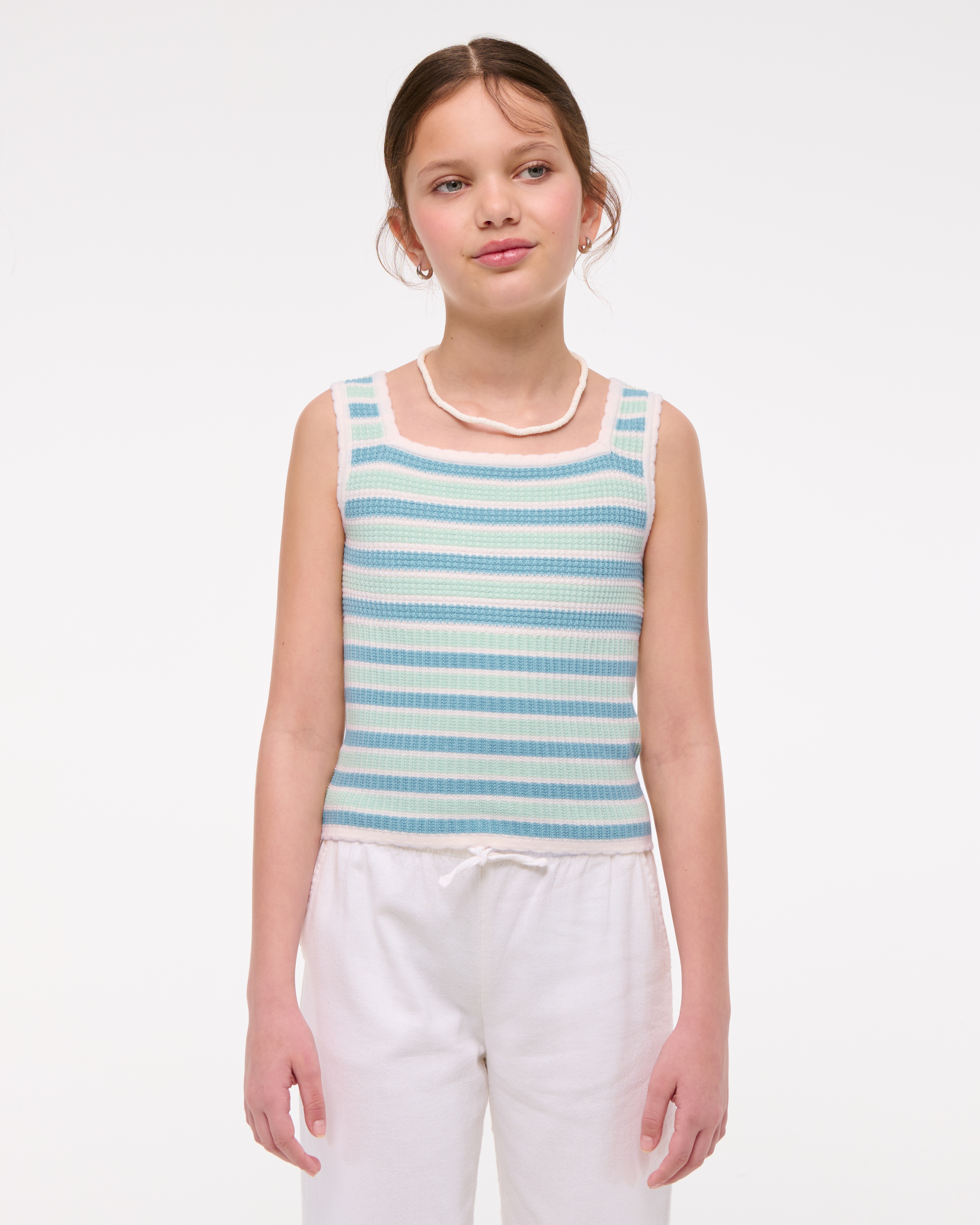 Abercrombie & Fitch Kids' Sweater Tank In Green