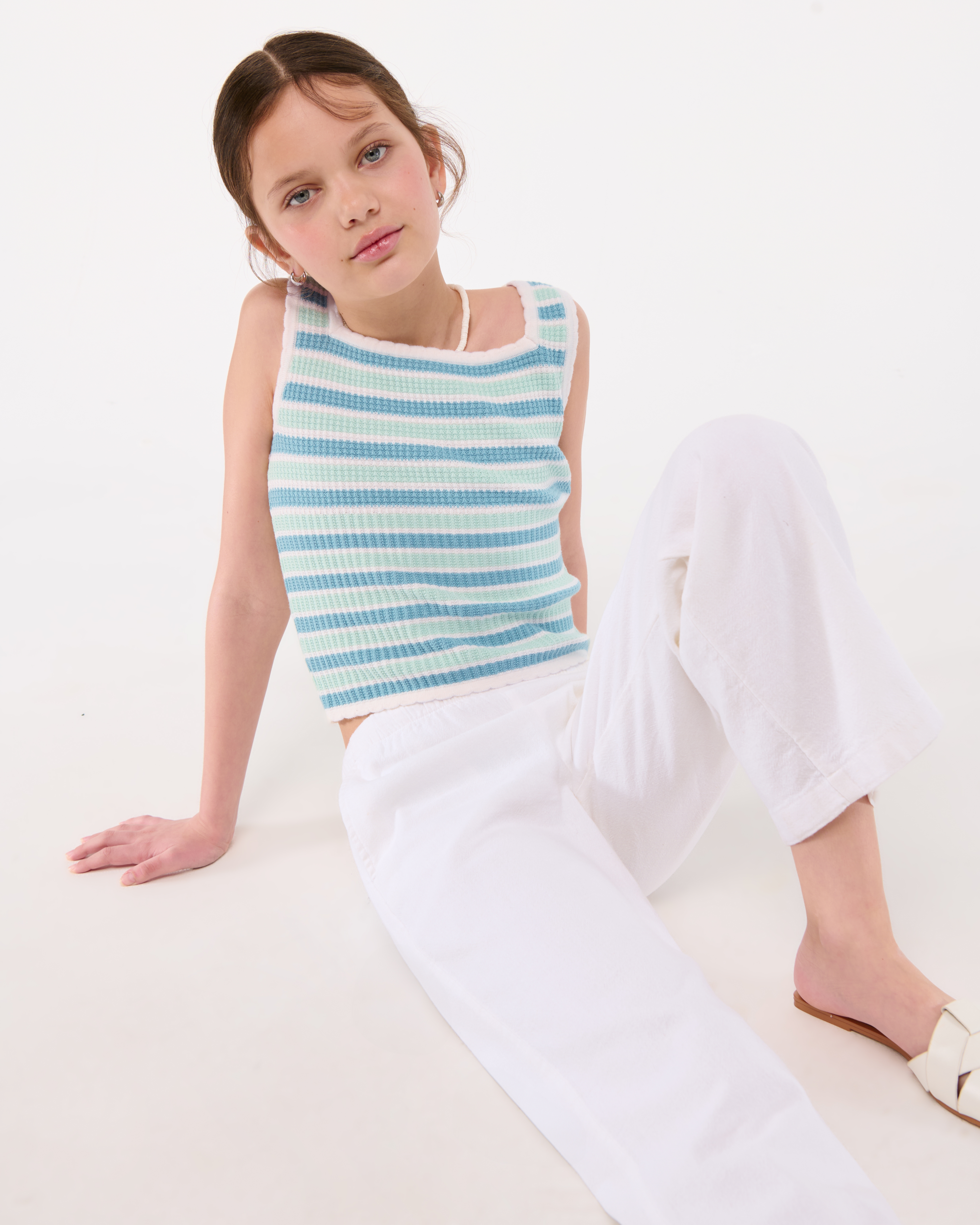 Abercrombie & Fitch Sweater Tank In Green