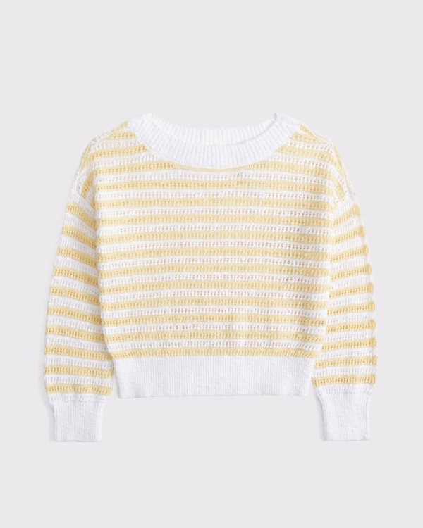 off-the-shoulder sweater, Yellow view 2
