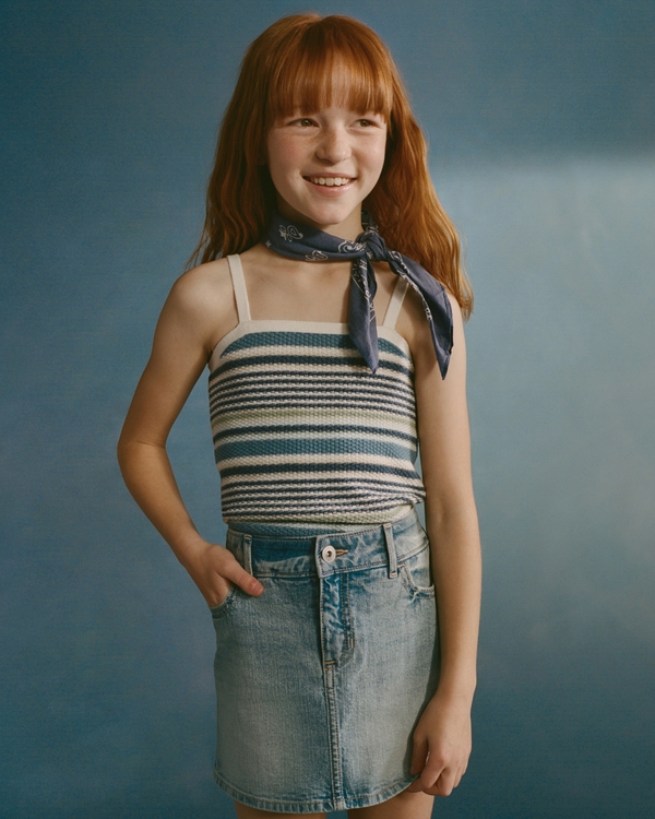 sweater tank, Blue Stripe view 1