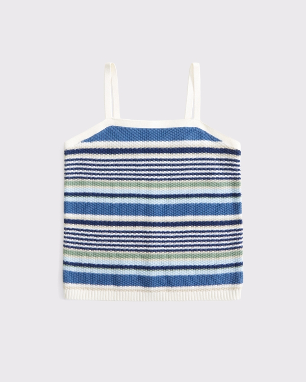 sweater tank, Blue Stripe view 1