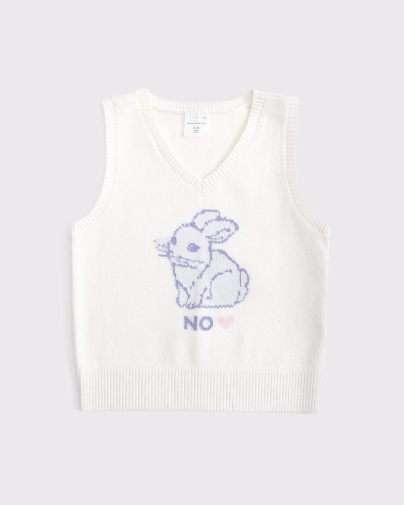 graphic sweater vest