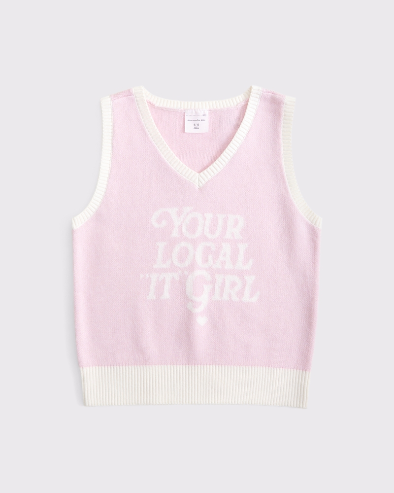 graphic sweater vest