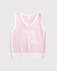 graphic sweater vest