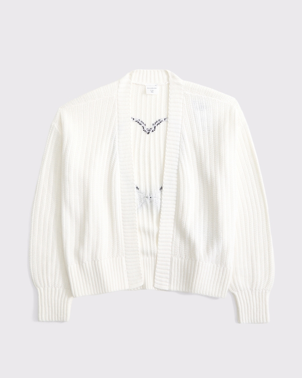non-closure cardigan, Cream view 1