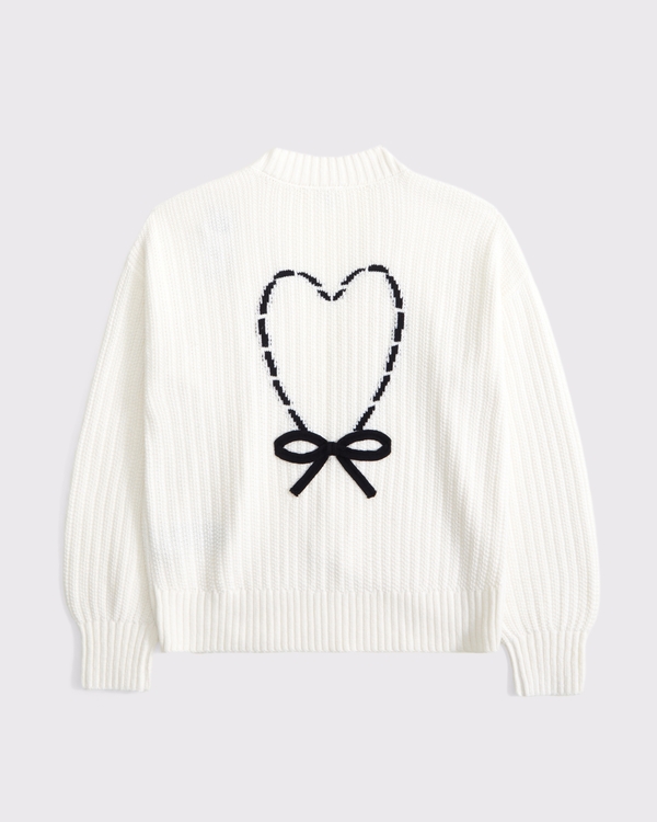 non-closure cardigan, Cream view 2