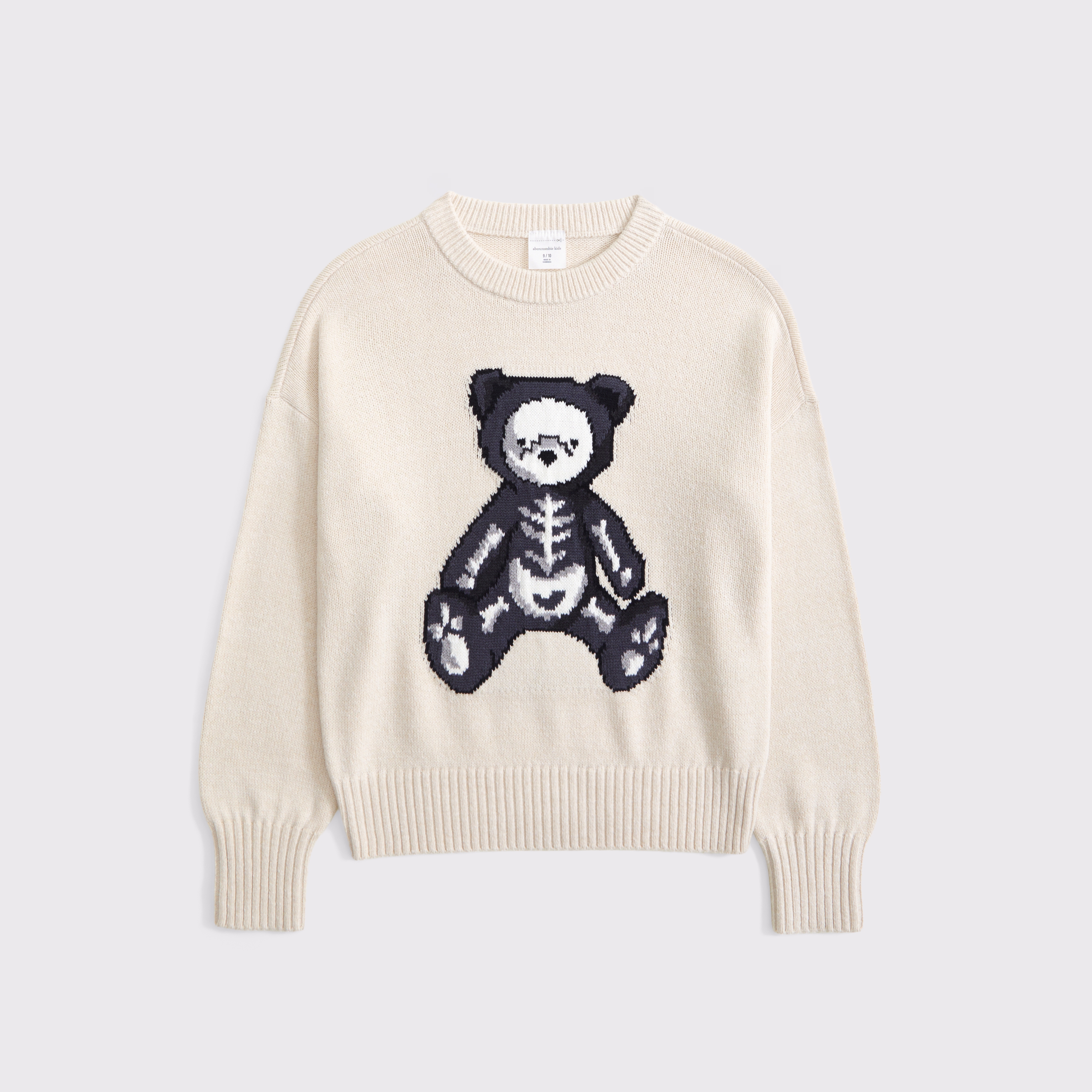 Abercrombie & Fitch Kids' Oversized Halloween Crew Sweater In Brown