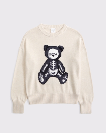 oversized halloween crew sweater