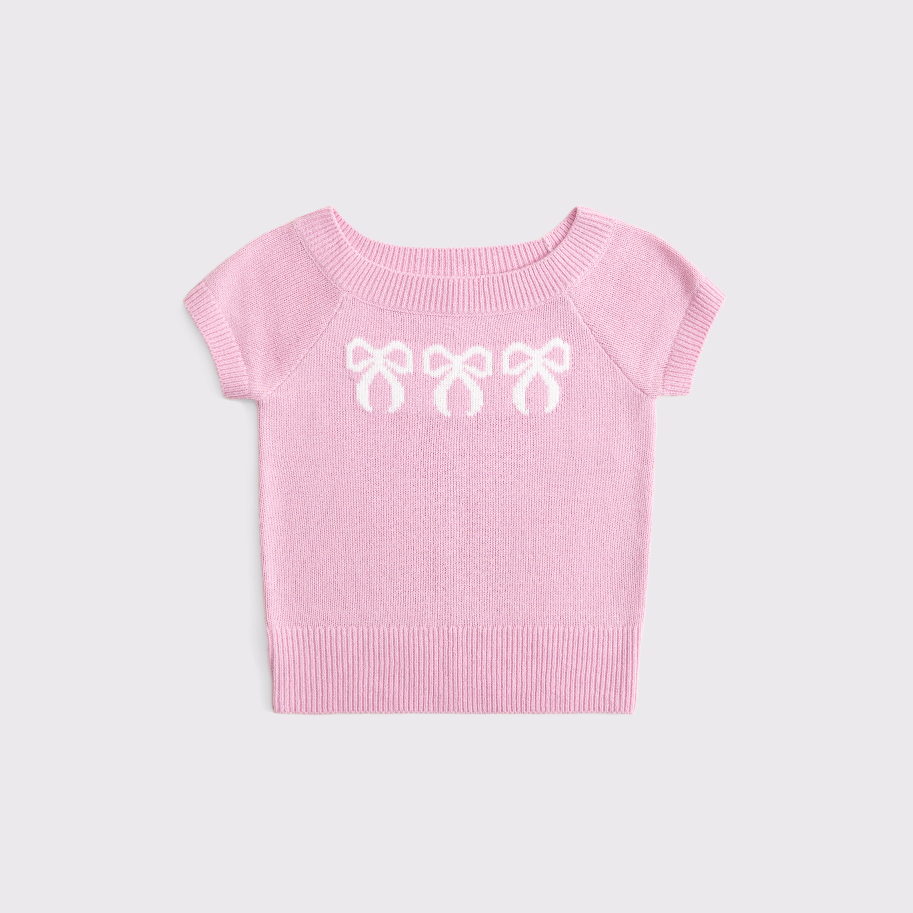 Abercrombie & Fitch Kids' Slim Sweater Top In Pink