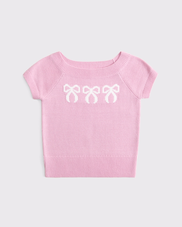 slim sweater top, Pink view 1