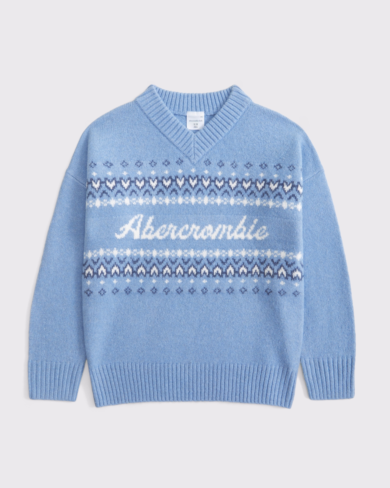 Abercrombie & Fitch Oversized Cable V-Neck Sweater | Arden Fair