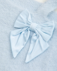asymmetrical bow sweater