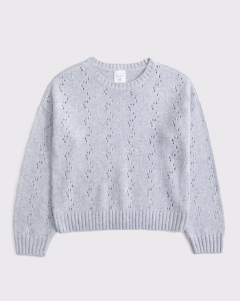 stitched crew sweater