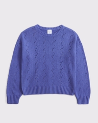 stitched crew sweater