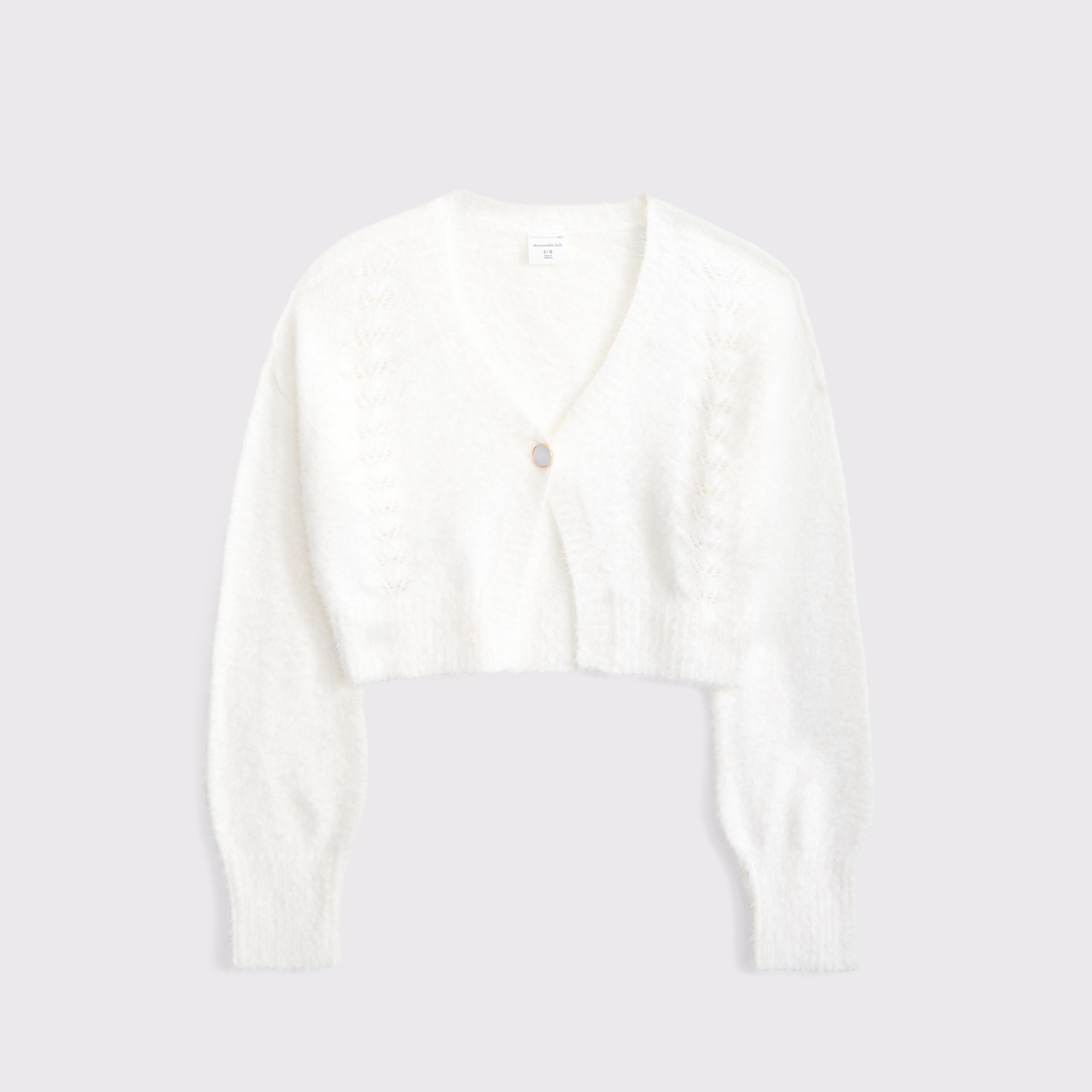 Abercrombie & Fitch Kids' Button Cardigan In Neutral