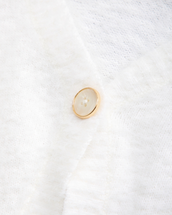 button cardigan, White view 2