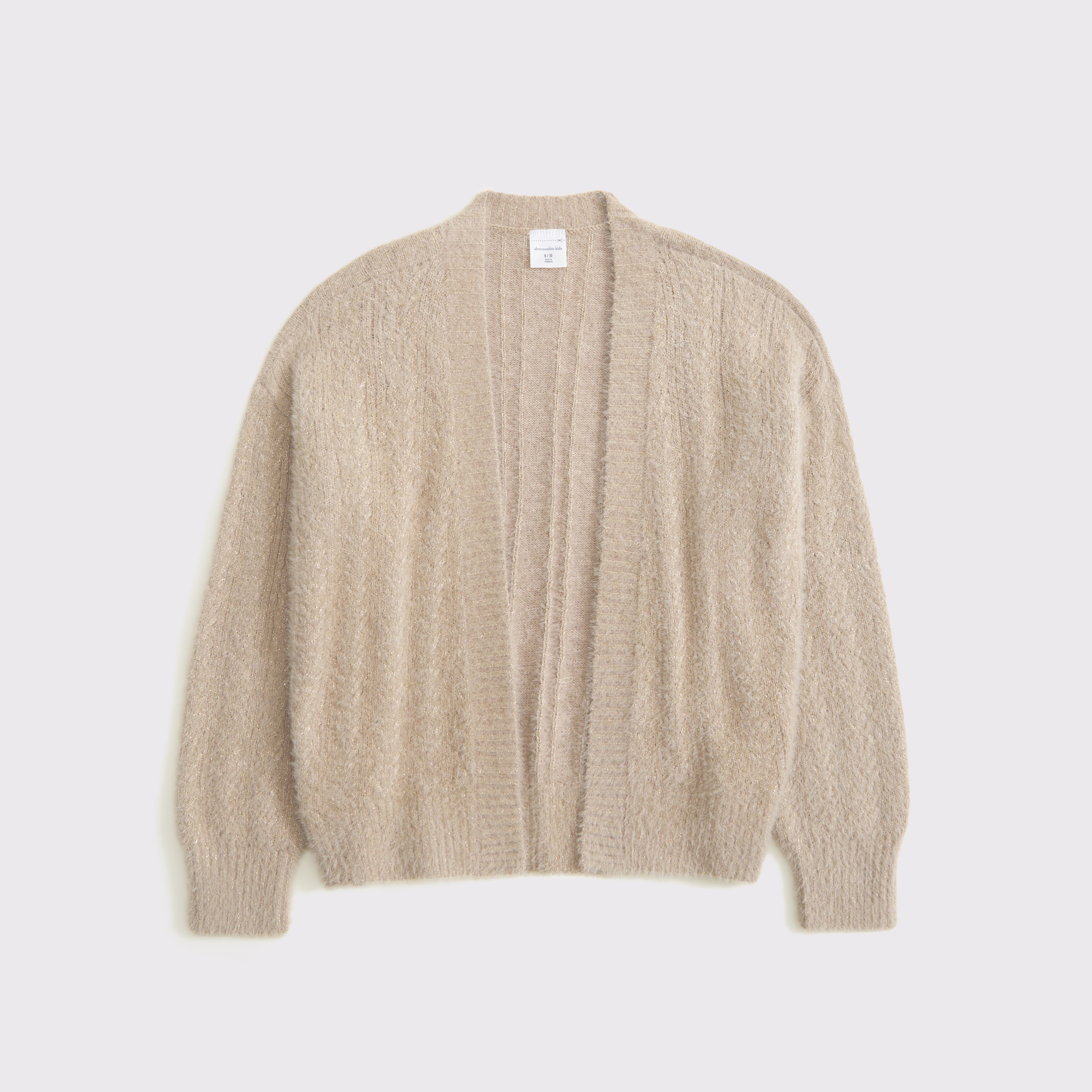 Abercrombie & Fitch Kids' Slouchy Non-closure Shine Cardigan In Brown