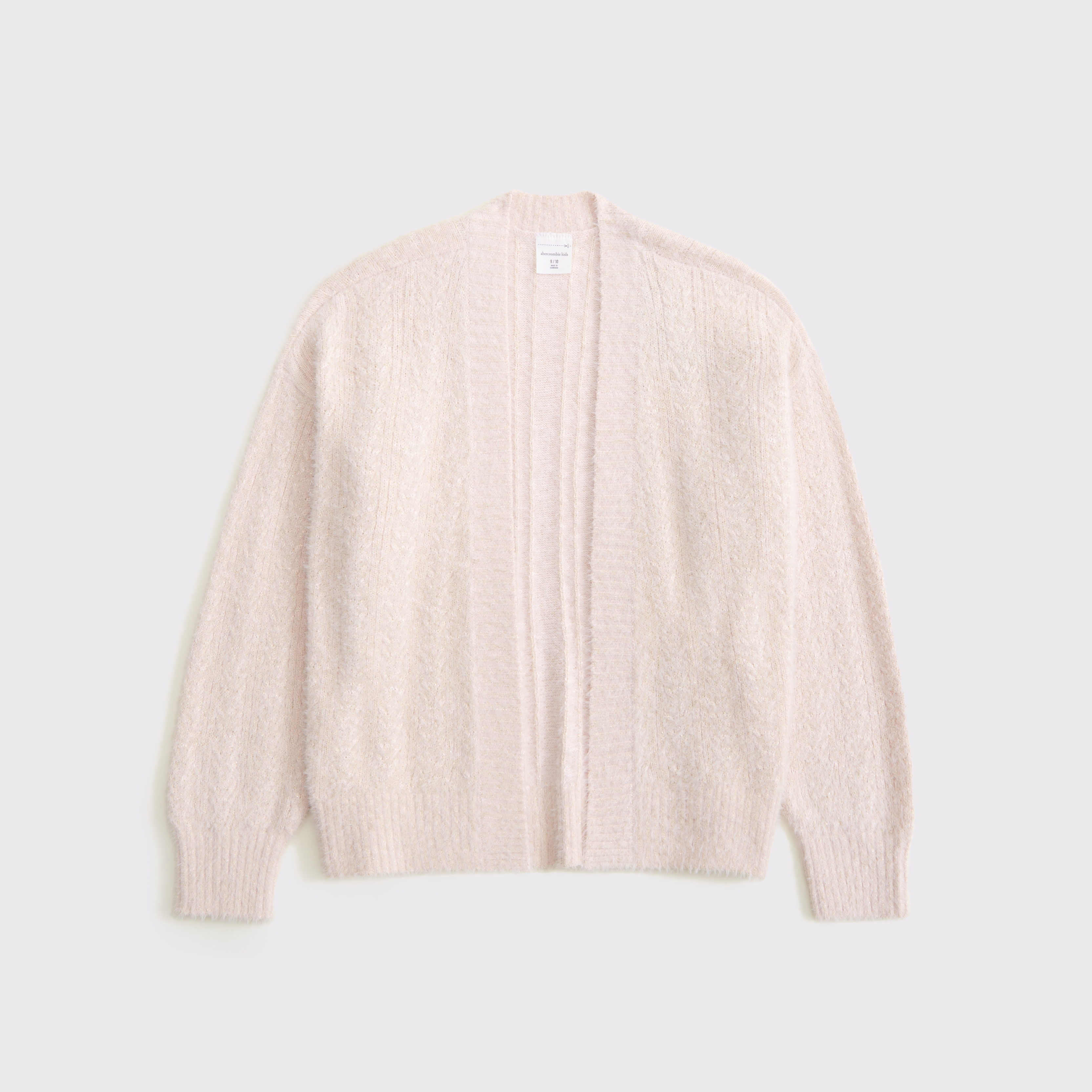 Abercrombie & Fitch Kids' Slouchy Non-closure Shine Cardigan In Pink
