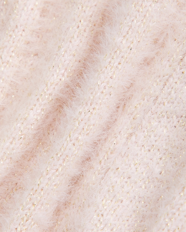 slouchy non-closure shine cardigan, Light Pink view 2