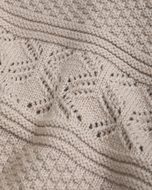 stitched crew sweater, Taupe view 2