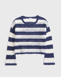 stitched crew sweater