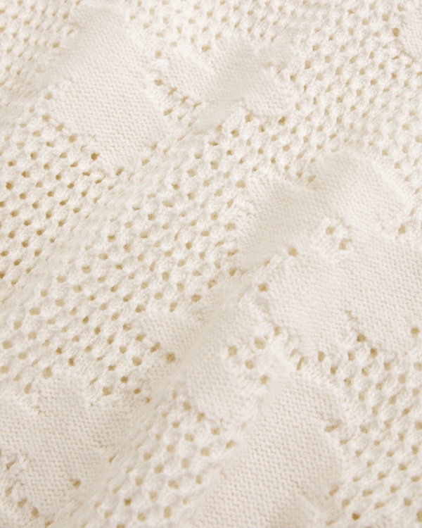 boho poncho, Cream view 2