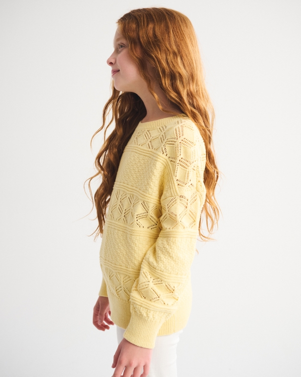 stitched crew sweater