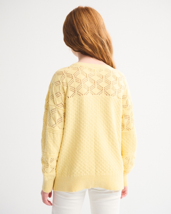 stitched crew sweater