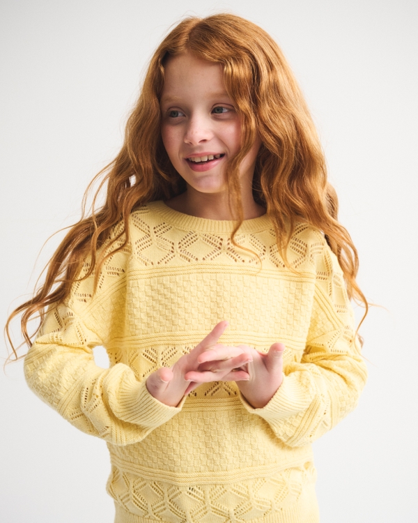 stitched crew sweater