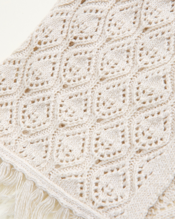 boho fringe sweater vest, Cream view 2