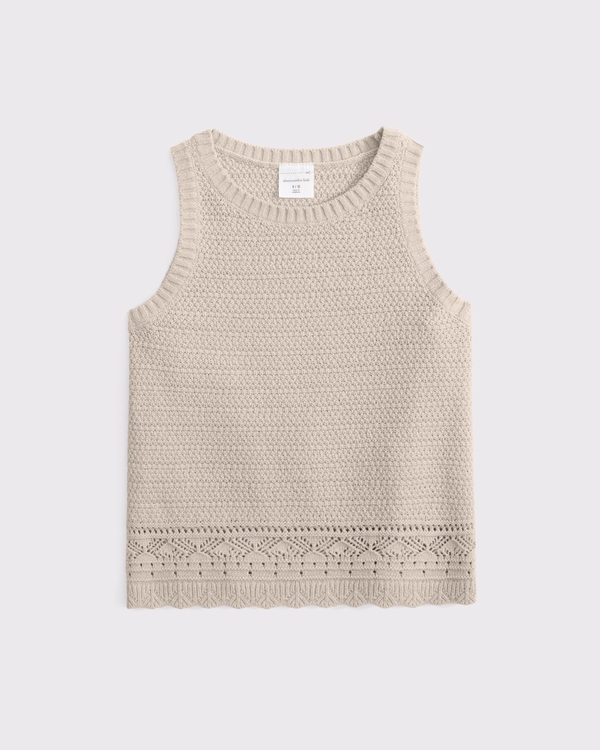 bare sweater tank, Light Brown view 1