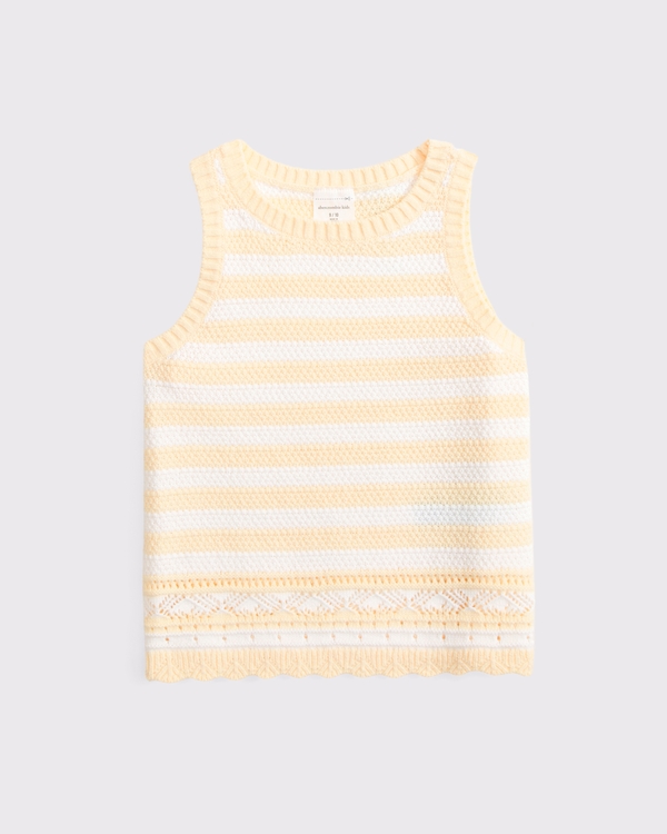 bare sweater tank, Yellow Stripe view 2