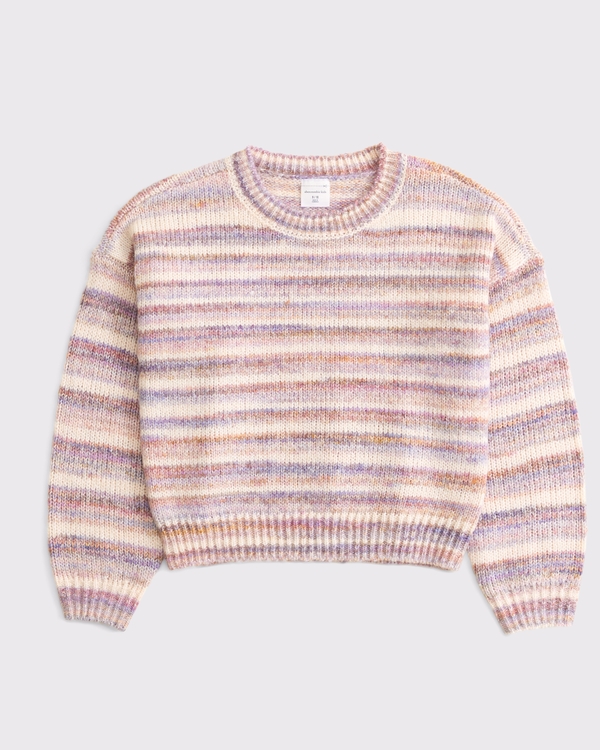 easy crew sweater, Pink Stripe view 2