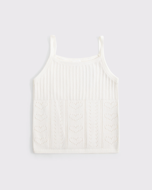 sweater cardigan tank set, White view 2