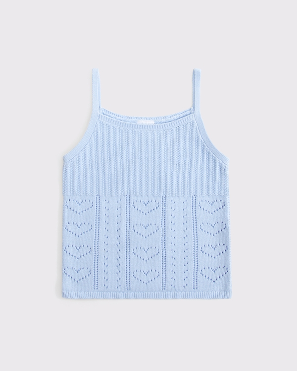 sweater cardigan tank set, Pastel Blue view 2