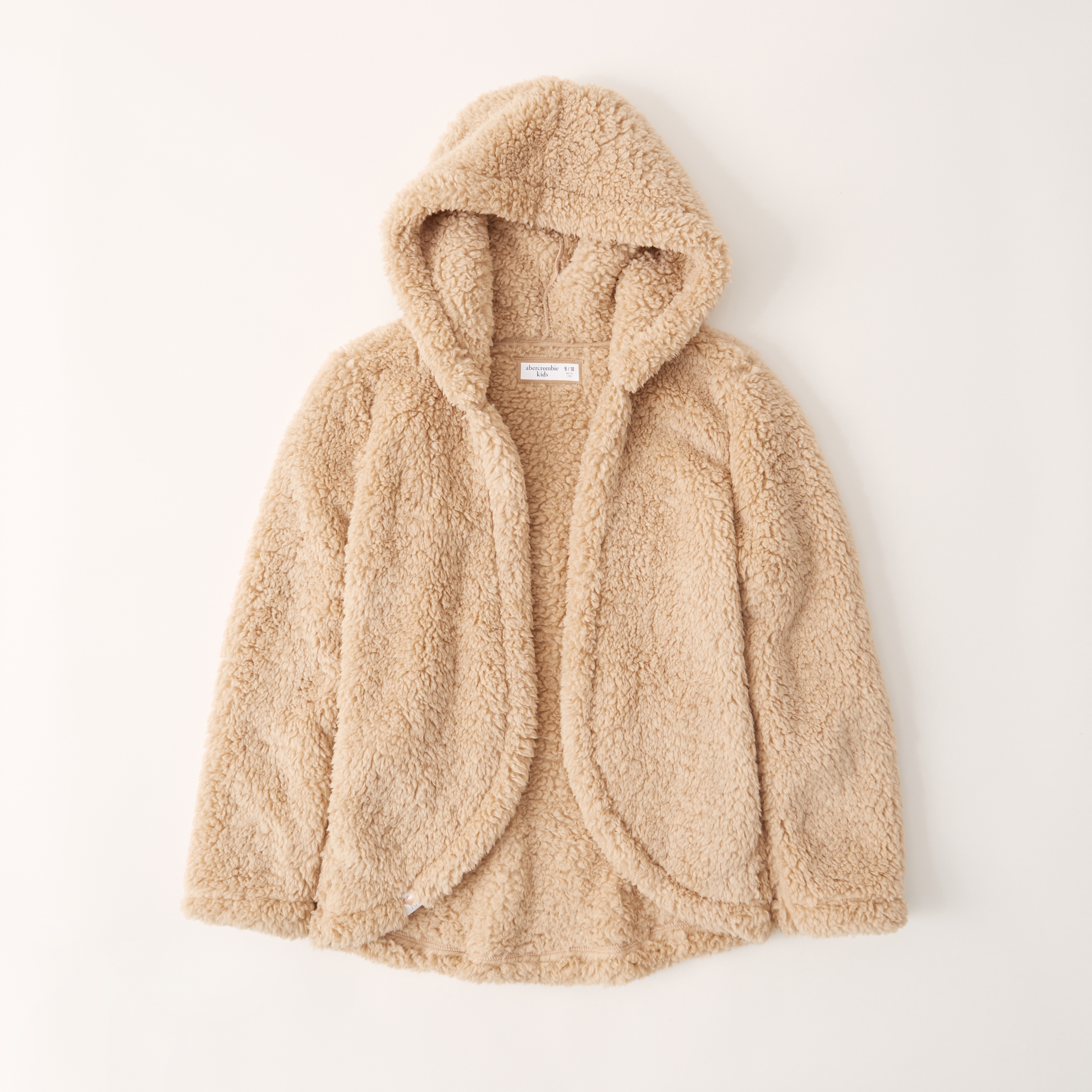 sherpa hooded cardigan