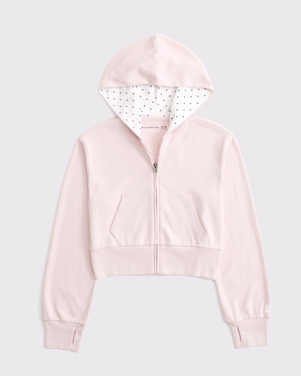 full-zip hoodie, Light Pink view 1