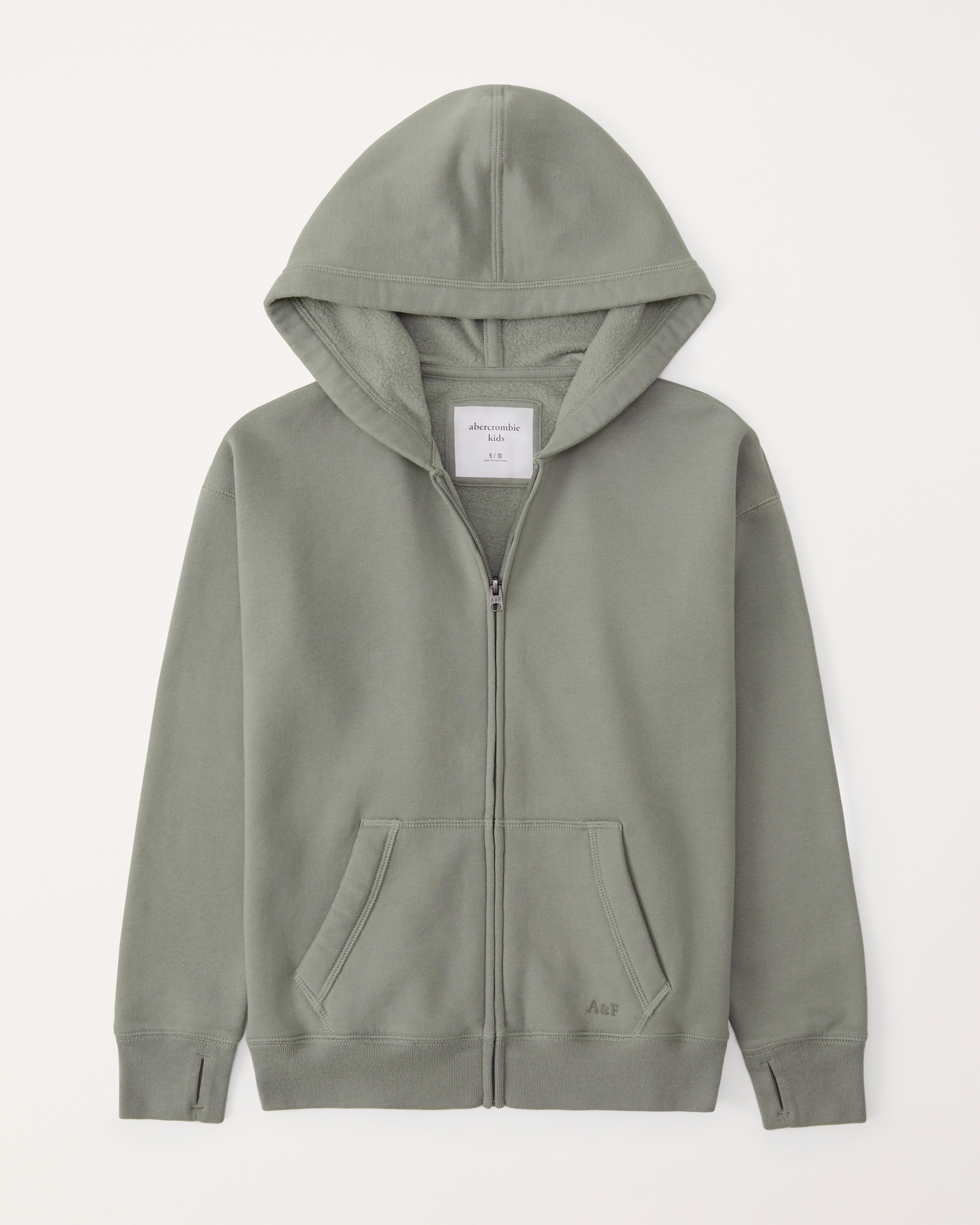 girls essential legging-friendly full-zip hoodie | girls clearance
