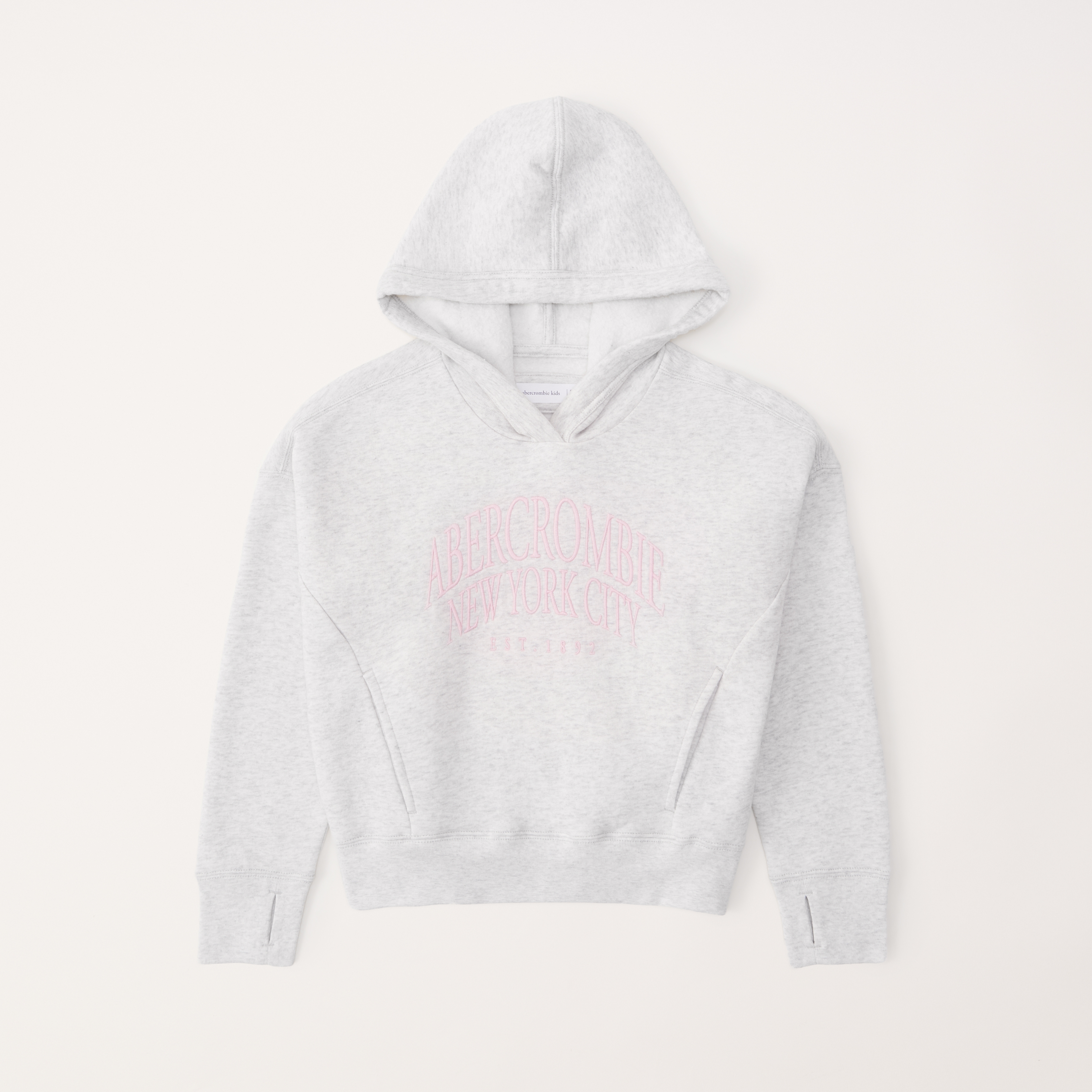 girls logo popover hoodie | girls tops | Abercrombie.com