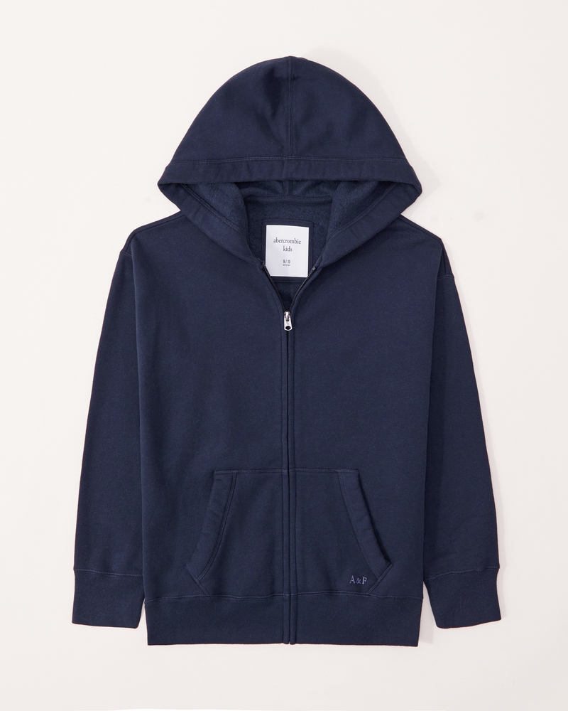 Navy Blue Full Zip Hoodie