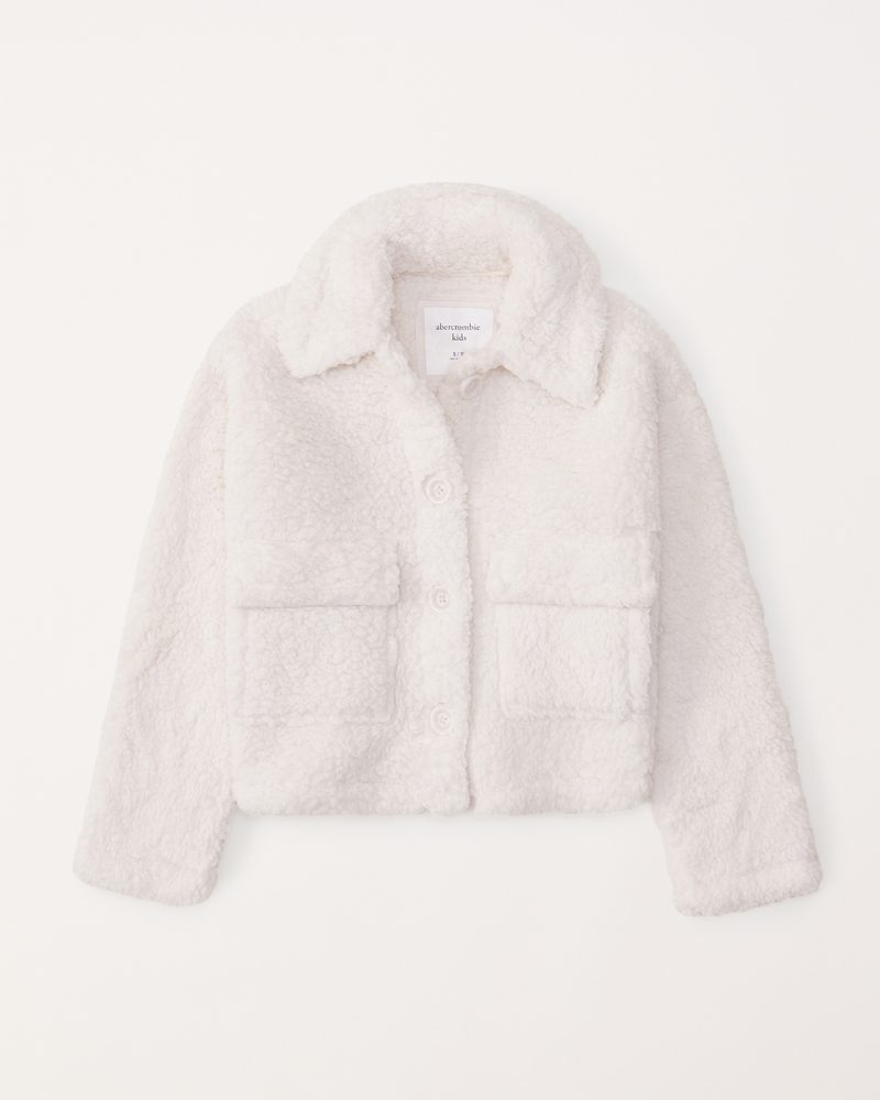 girls sherpa shacket girls clearance