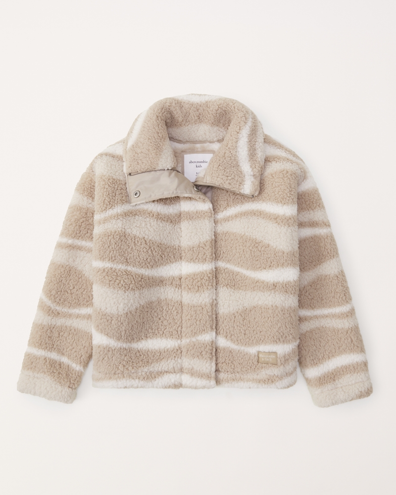 Abercrombie sherpa cardigan sale