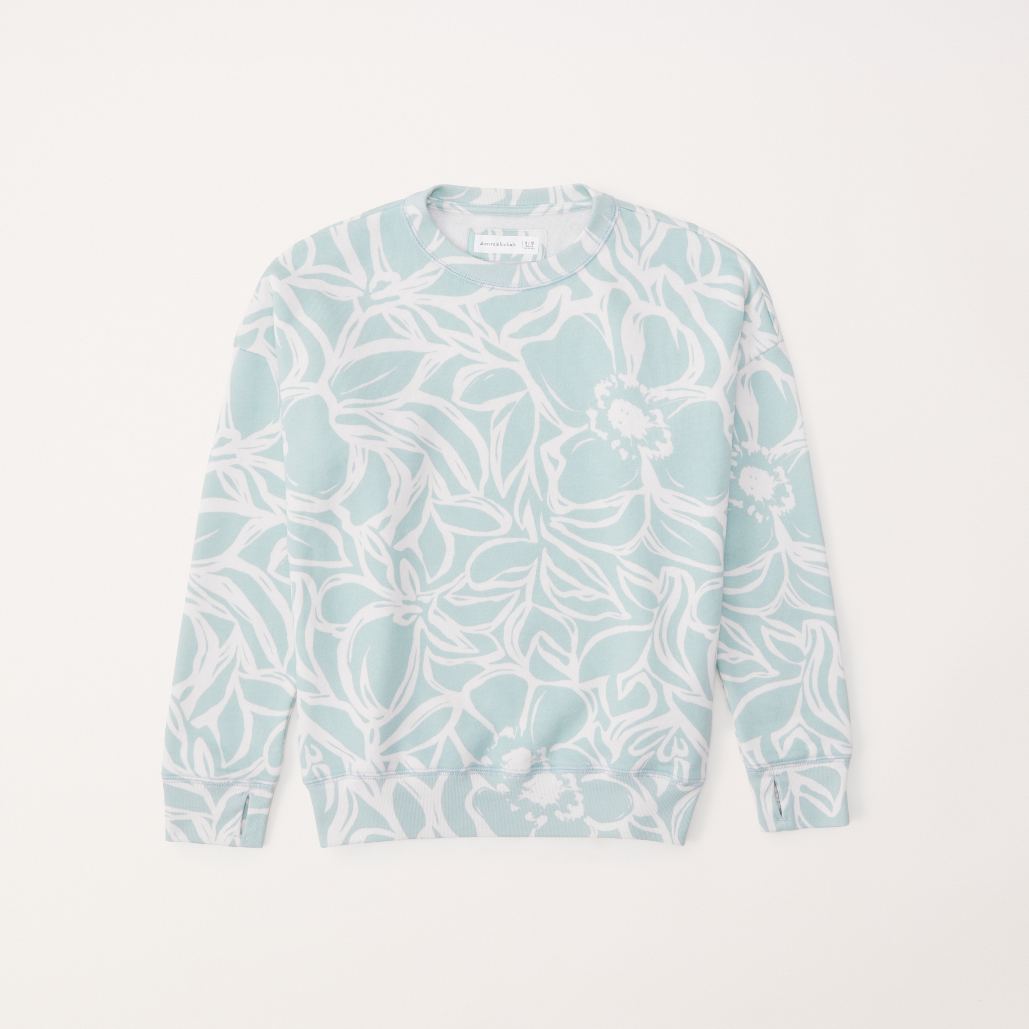 girls pattern crew sweatshirt | girls tops | Abercrombie.com