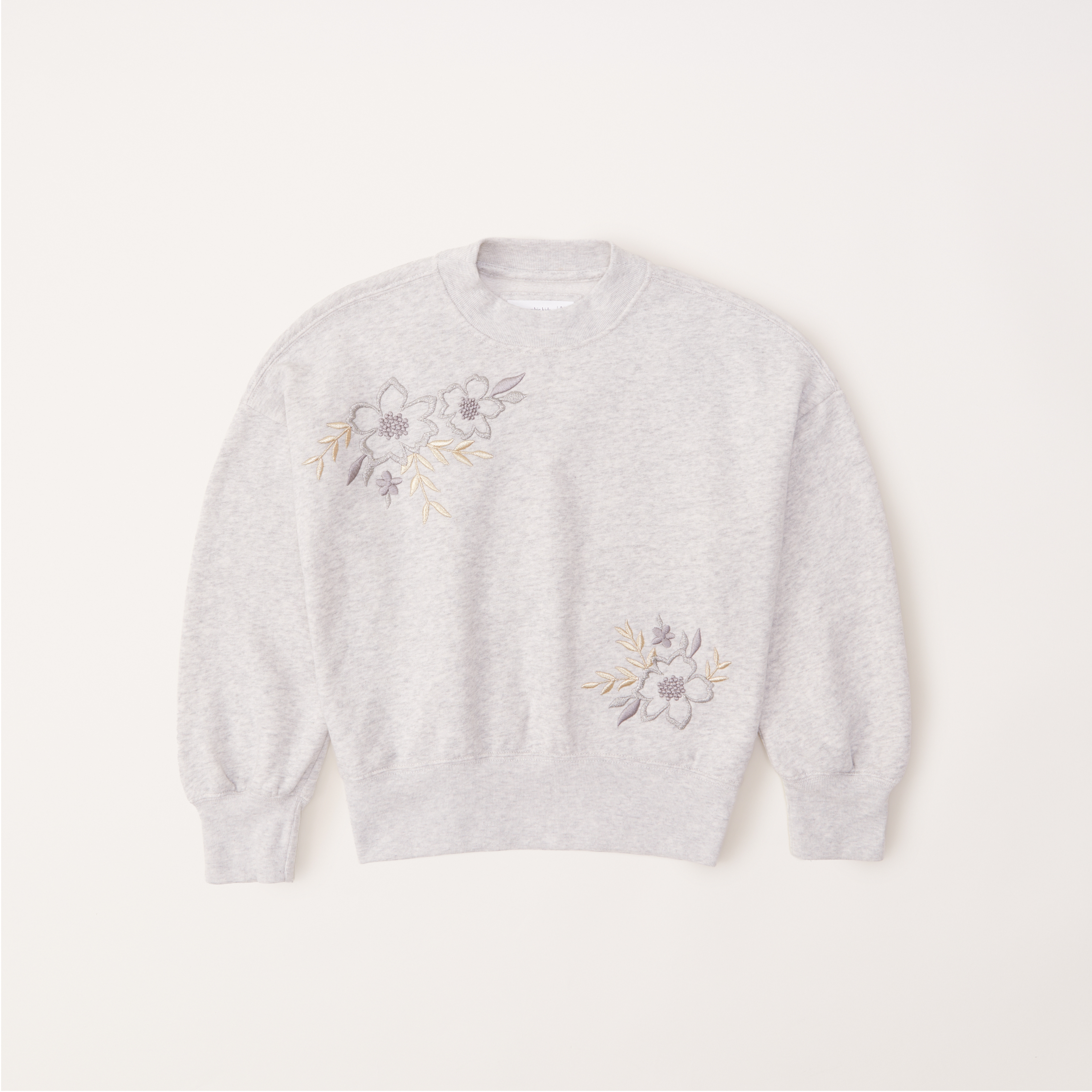 Embroidered flower clearance sweatshirt